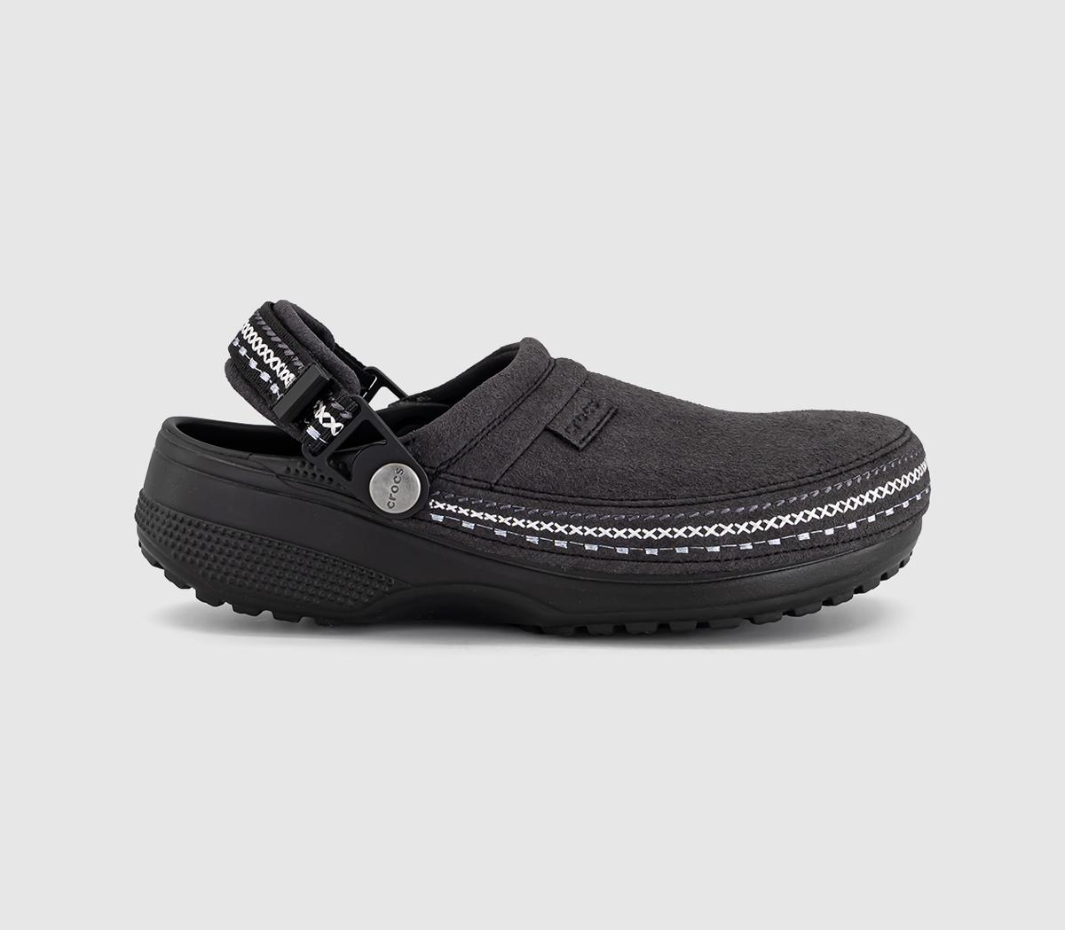 CrocsCrafted Vegan Suede Stich ClogsBlack