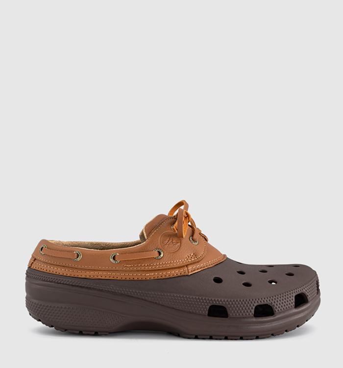 Crocs Classic Boat Shoes Coffee Cognac