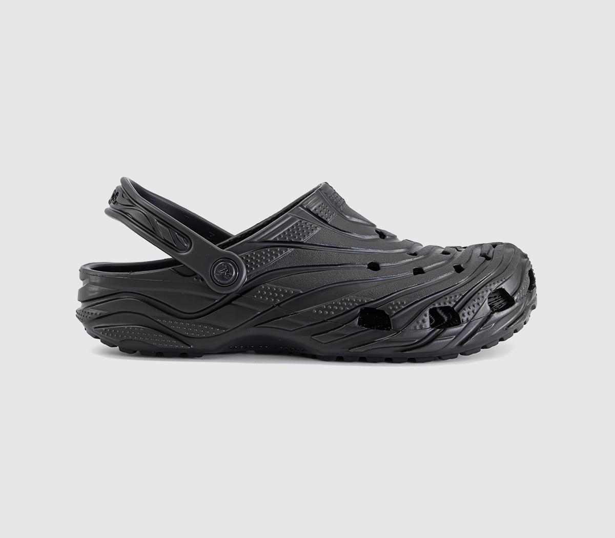 Crocs Classic Erosion Clogs  Black in Men's Size 10, Office Shoes