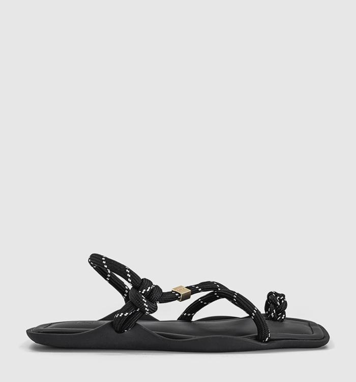 Flowze Flo Square Sandals Black