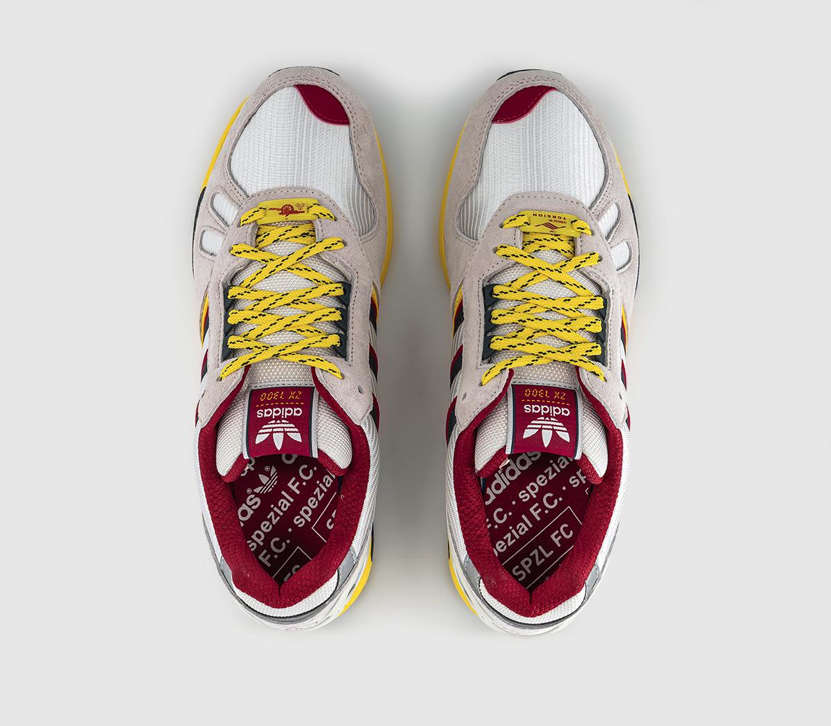 adidasZx 7300 Trainers Arsenal Fc Crystal White Crystal White Aurora Ink