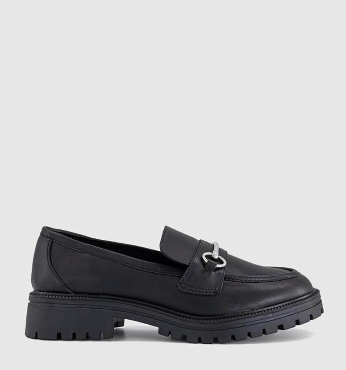 OFFICE Flight Chunky Snaffle Loafers Black
