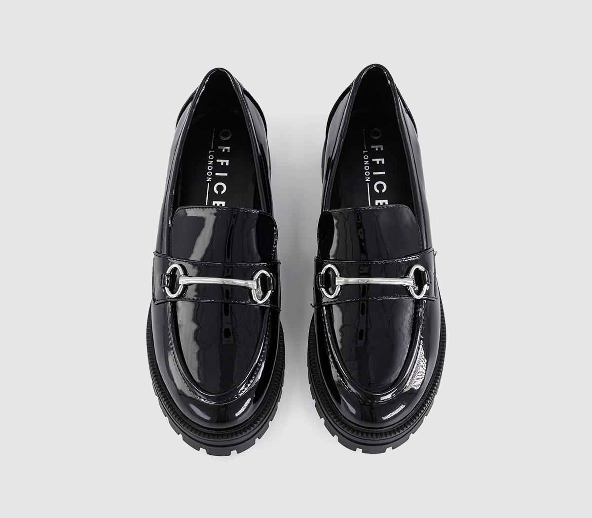 OFFICEFlight Chunky Snaffle LoafersBlack Patent
