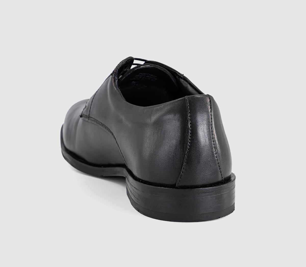 OFFICEMagnet Plain Toe Derby ShoesBlack Leather