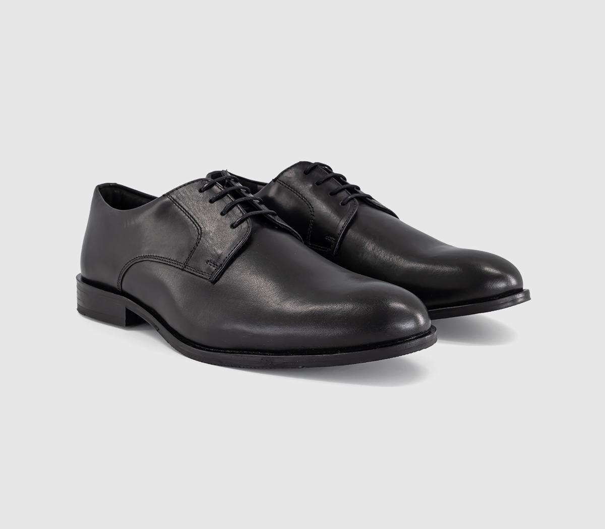 OFFICEMagnet Plain Toe Derby ShoesBlack Leather