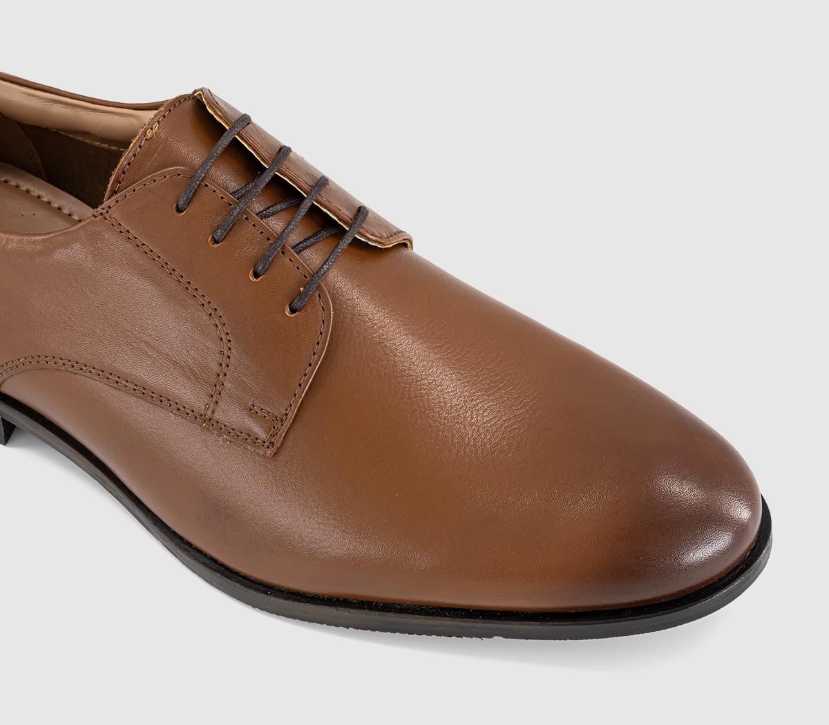 OFFICEMagnet Plain Toe Derby ShoesTan Leather