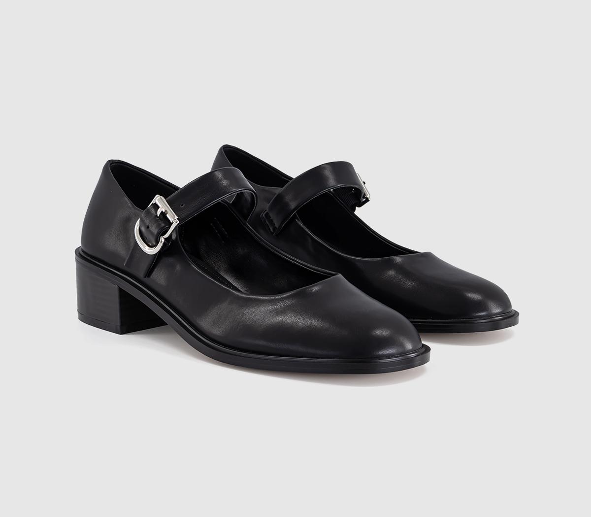 OFFICEMeredith Heeled Mary Jane ShoesBlack