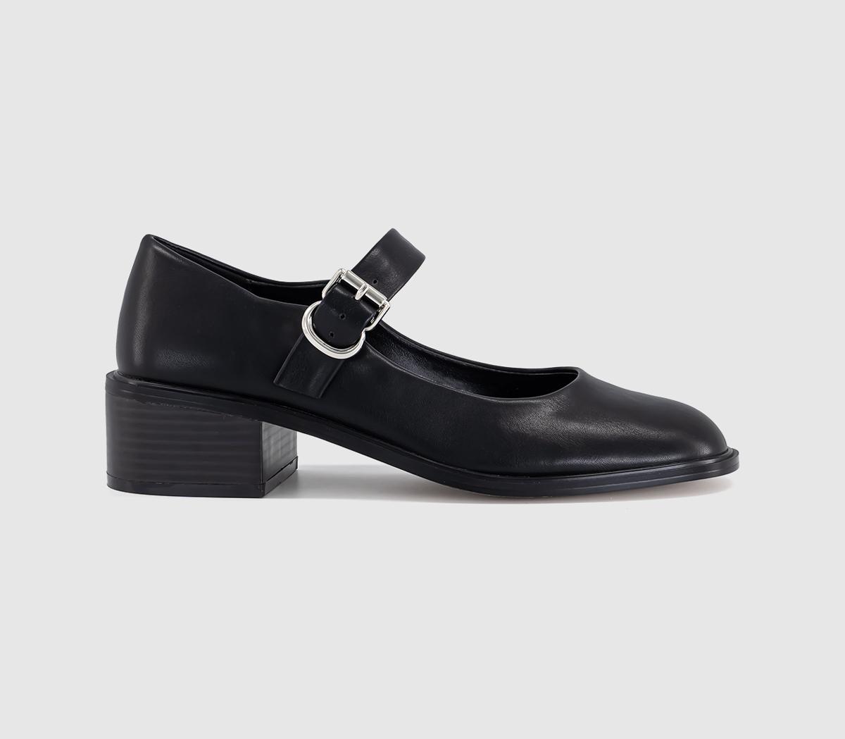 OFFICEMeredith Heeled Mary Jane ShoesBlack