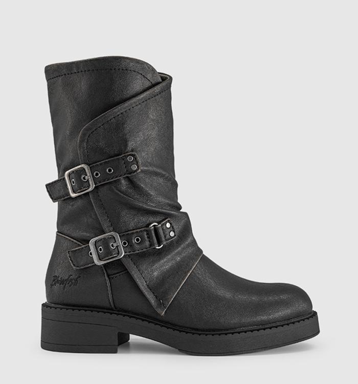 Blowfish Malibu Venice II Double Buckle Boots Black
