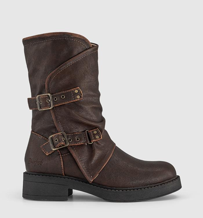 Blowfish Malibu Venice II Boots Brown Distressed