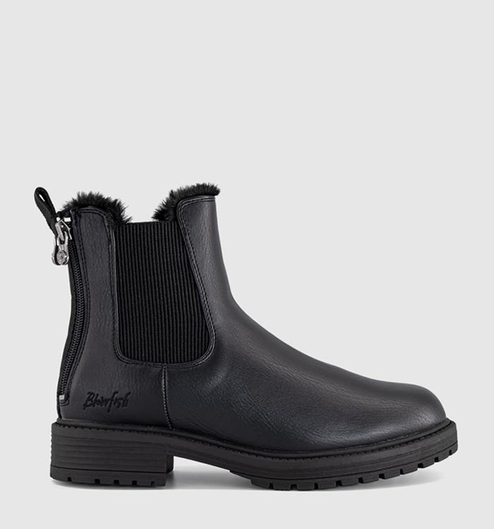 Blowfish Malibu Amora Cozy Chelsea Boots Black