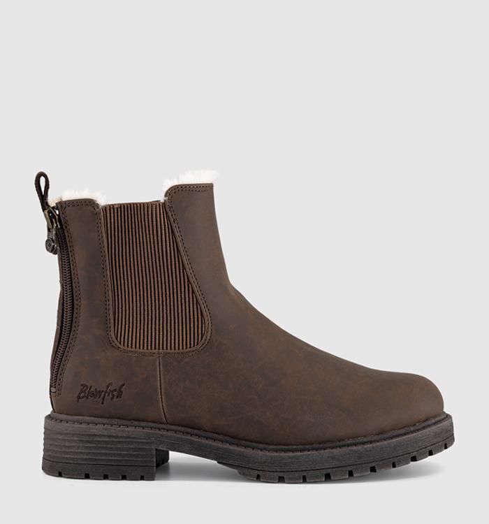 Blowfish Malibu Amora Cozy Chelsea Boots Chocolate