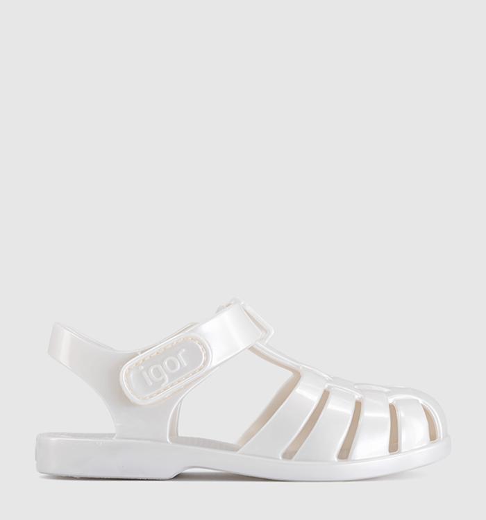 Igor Clasica Toddler Sandals Nacar White