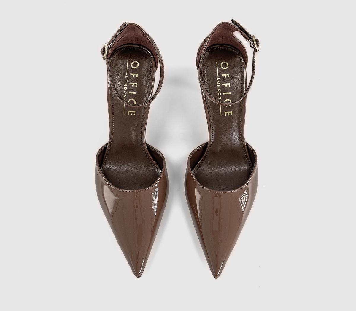 OFFICEHeadline Two Part Court HeelsBrown Patent