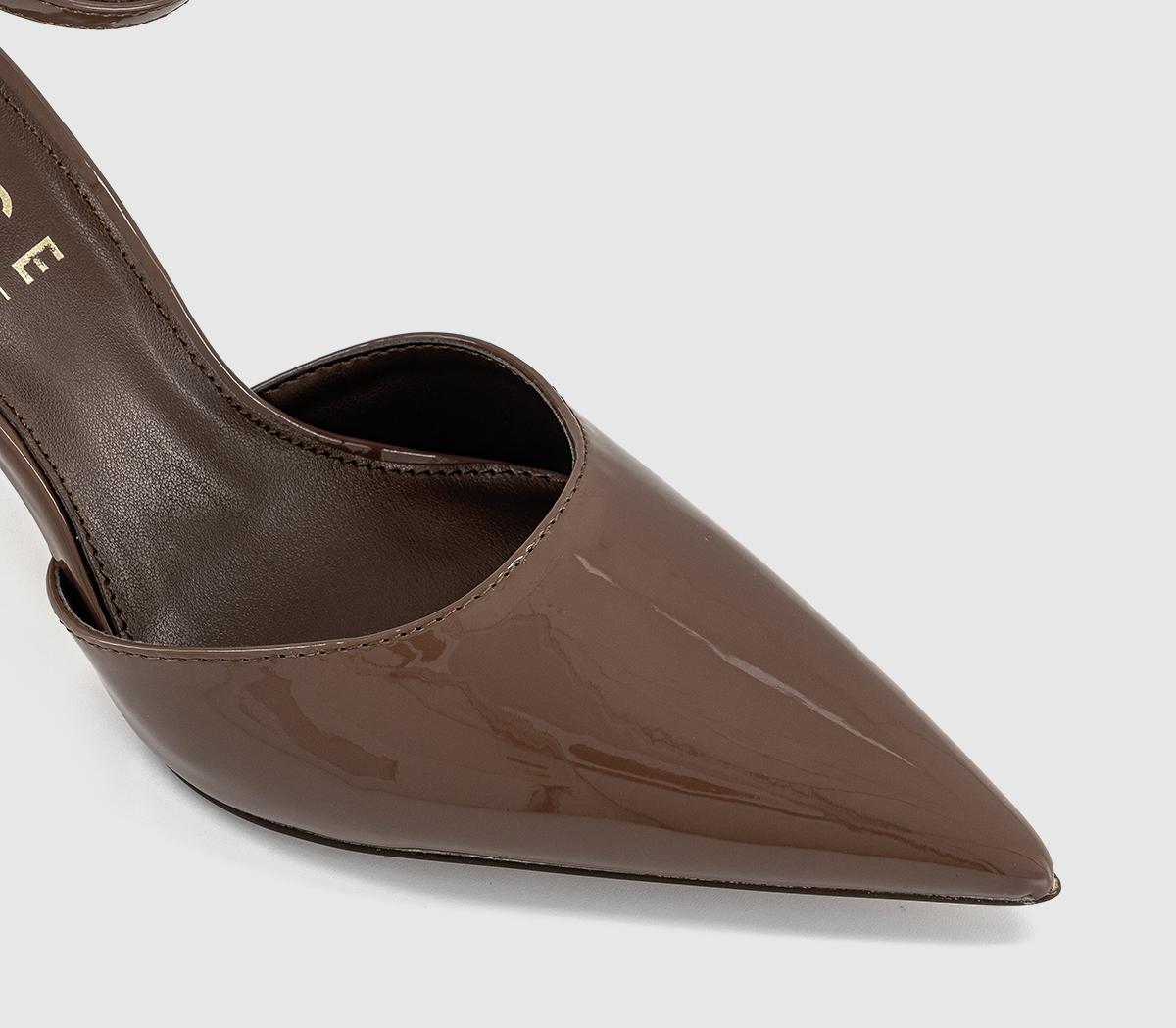 OFFICEHeadline Two Part Court HeelsBrown Patent