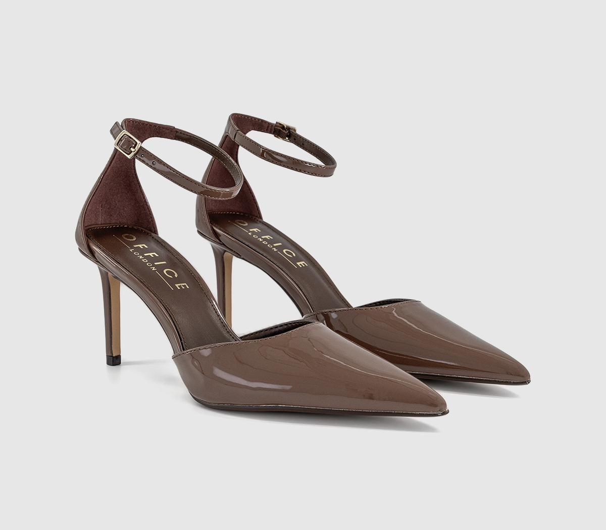 OFFICEHeadline Two Part Court HeelsBrown Patent