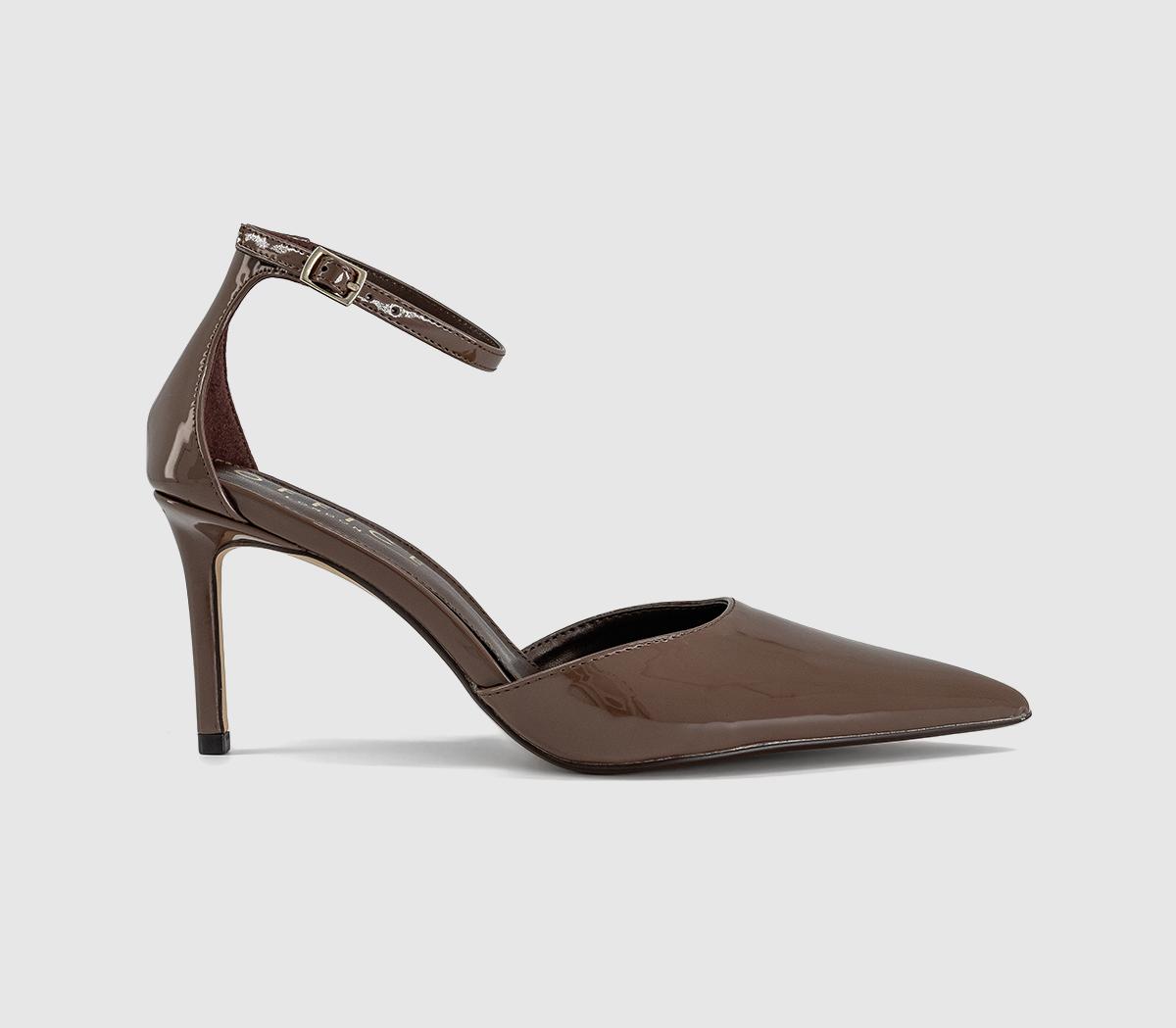 OFFICEHeadline Two Part Court HeelsBrown Patent