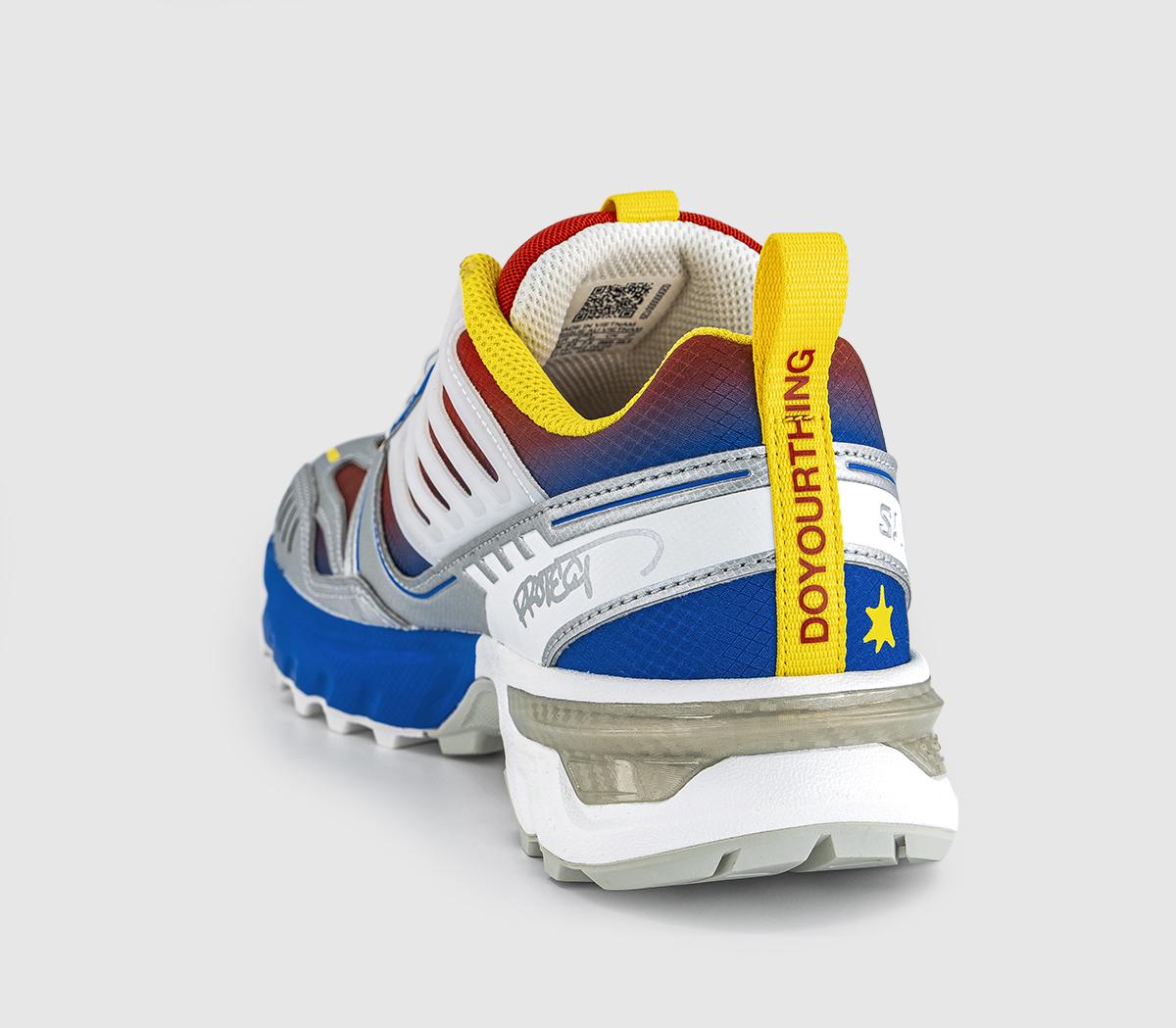 SalomonACS Next TrainersProtect Ldn Lava Falls Cyber Yellow Strong Blue