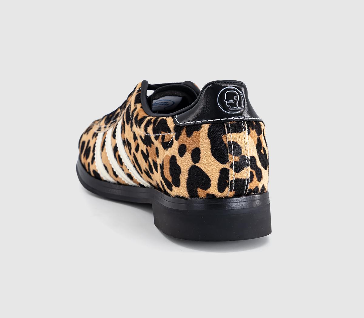 adidasBowling TrainersBrain Dead Cream White Core Black Leopard Print