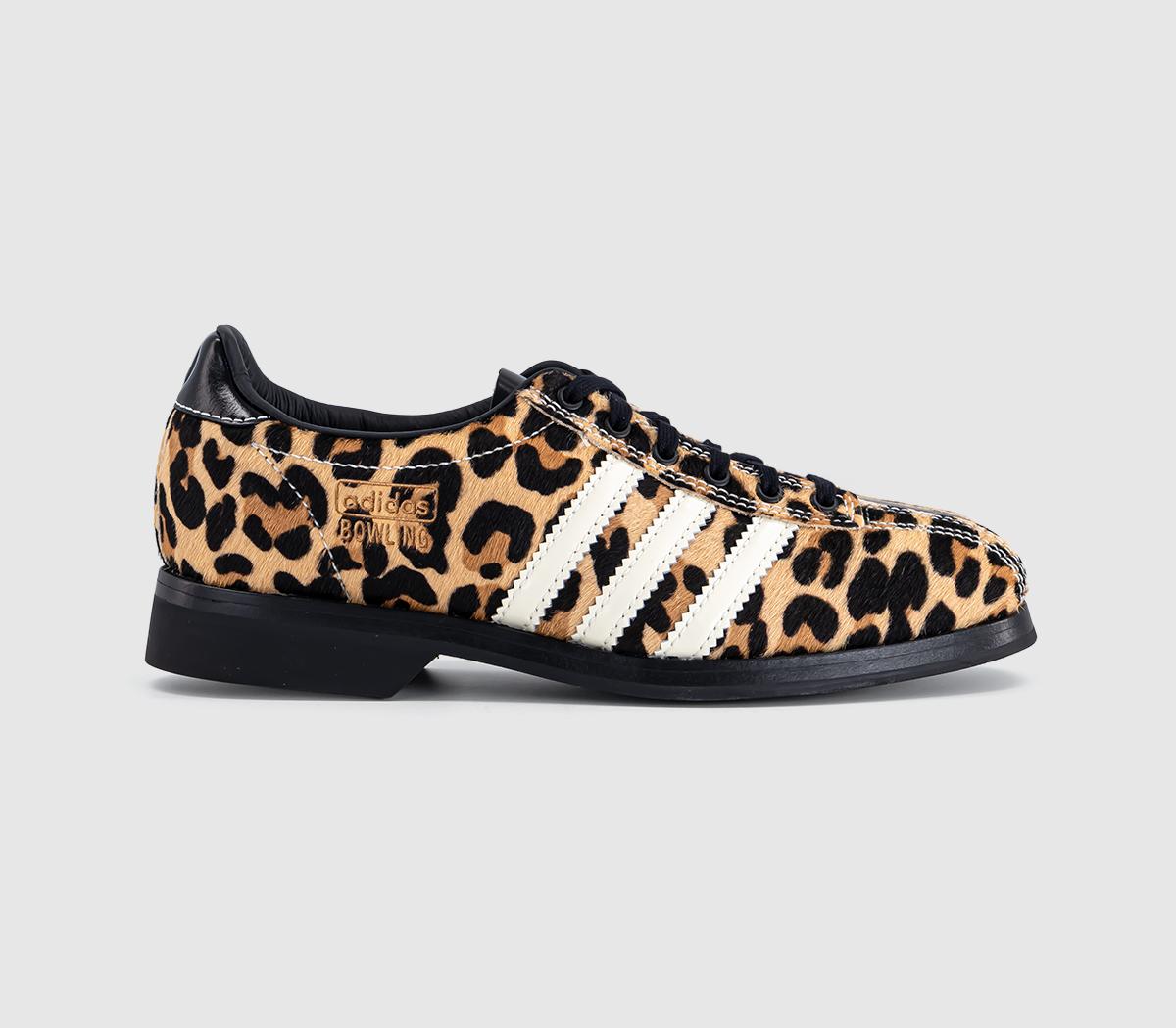 adidasBowling TrainersBrain Dead Cream White Core Black Leopard Print