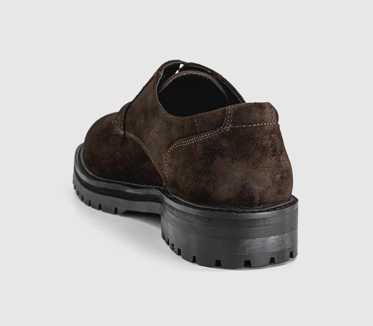 OFFICECanterbury Chunky Lace Up Derby ShoesBrown Suede
