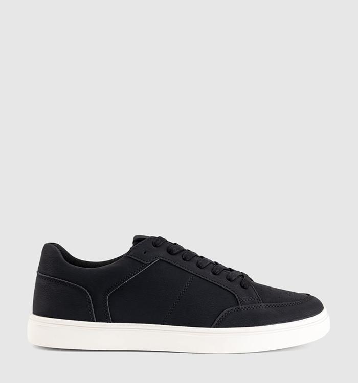 OFFICE Chicago Perf Detail Trainers Black