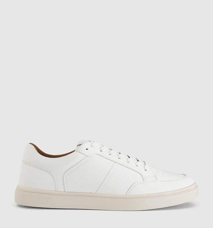 OFFICE Chicago Perf Detail Trainers White