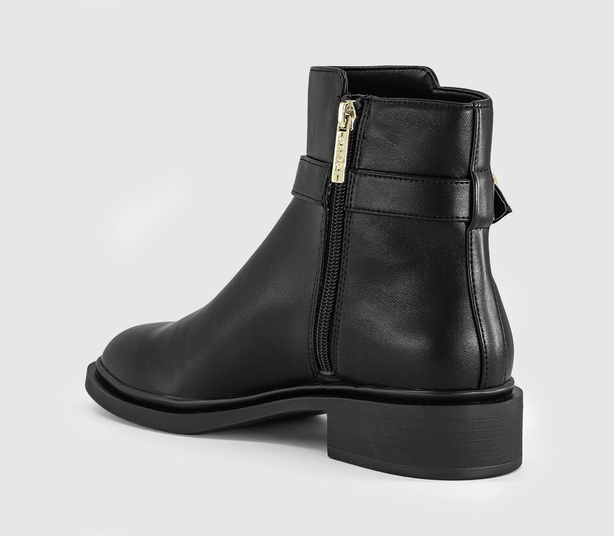 OFFICEAstro Buckle And Strap Ankle BootsBlack