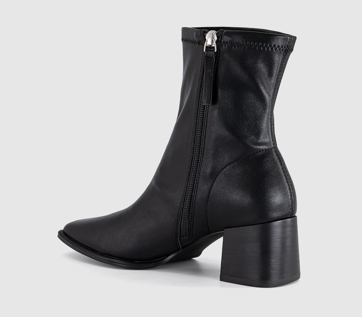OFFICEAngelique Block Heel Stretch Ankle BootsBlack