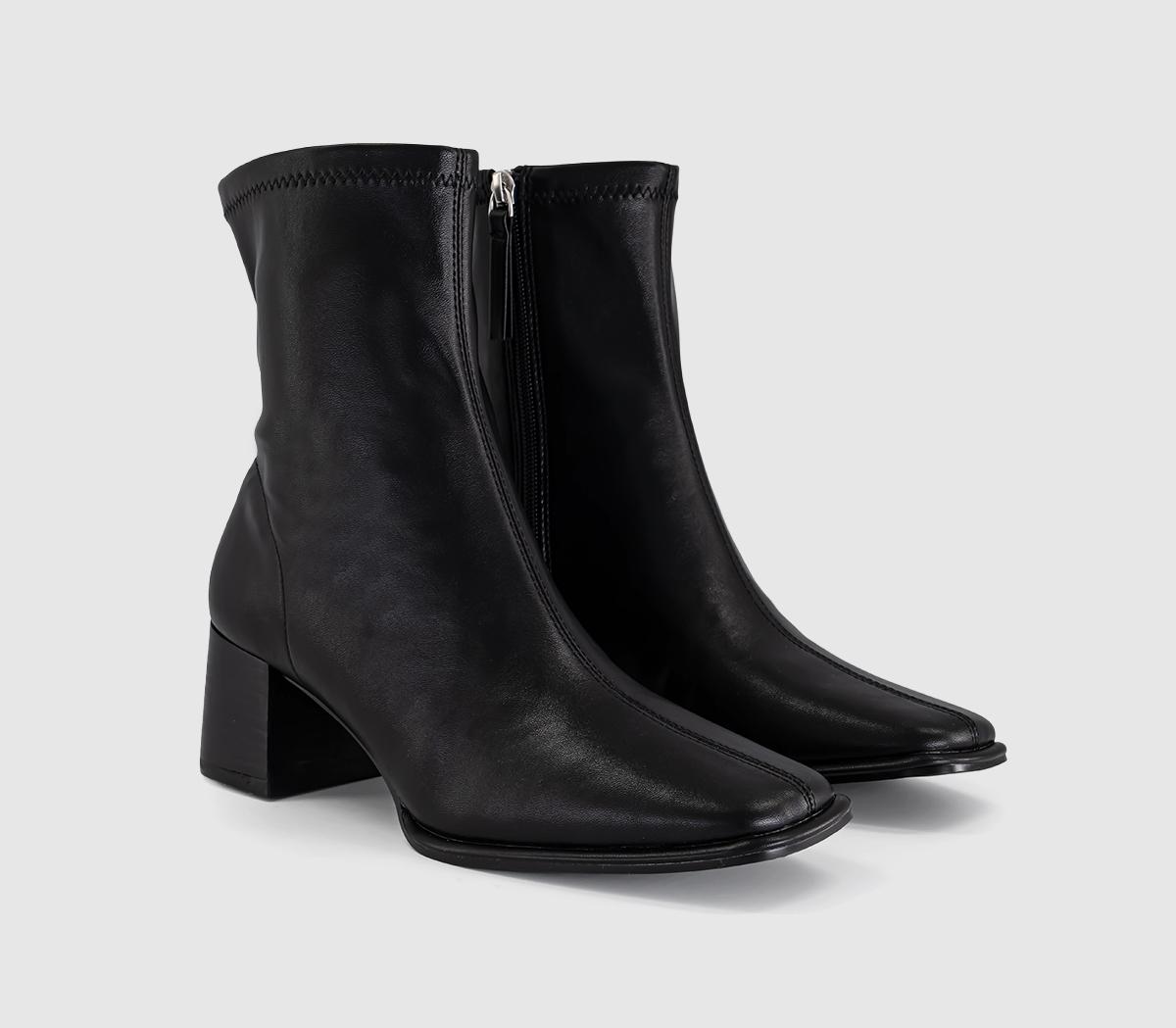 OFFICEAngelique Block Heel Stretch Ankle BootsBlack
