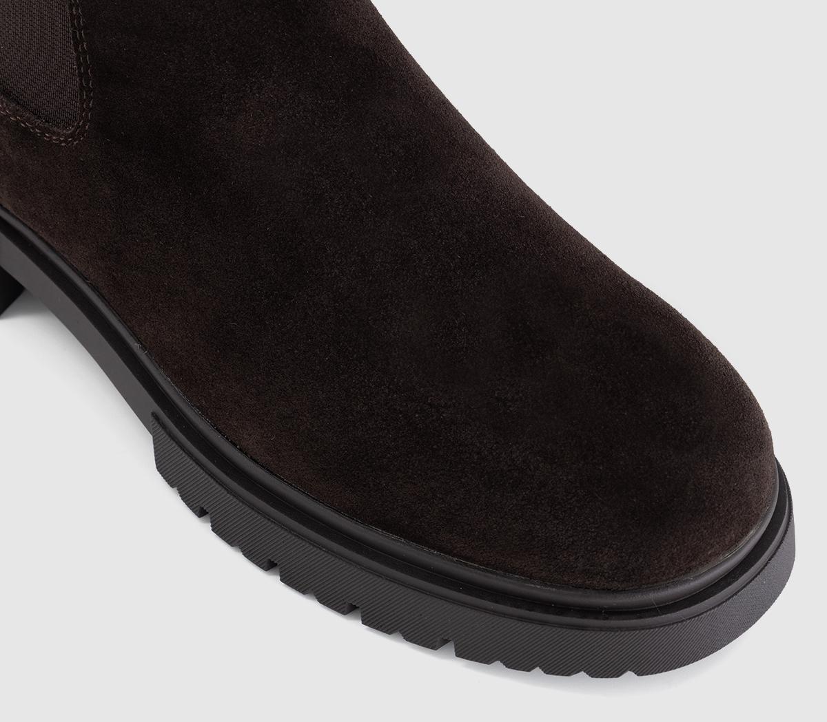 OFFICEAmalfi Chunky Chelsea Ankle BootsBrown Suede