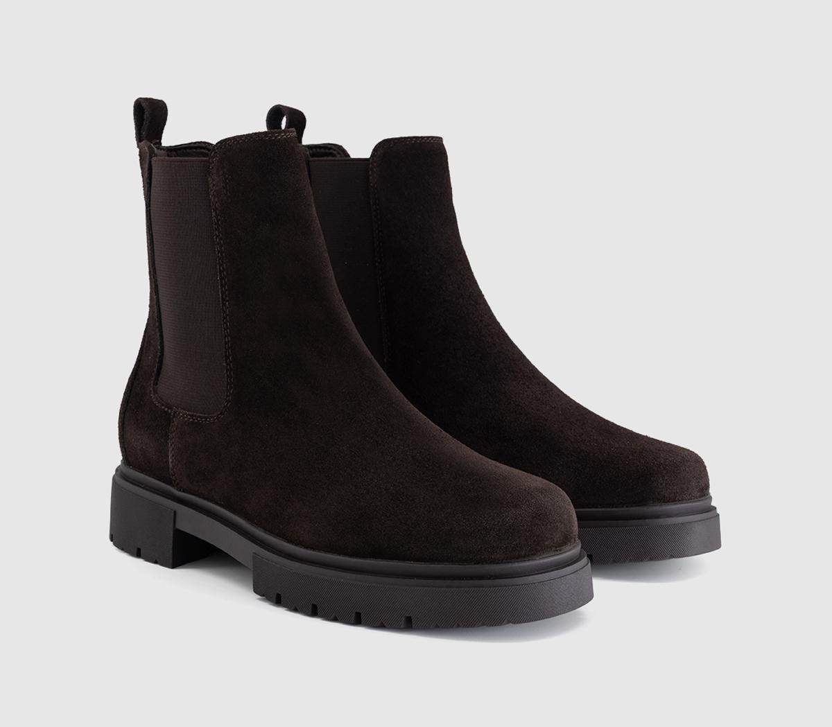 OFFICEAmalfi Chunky Chelsea Ankle BootsBrown Suede