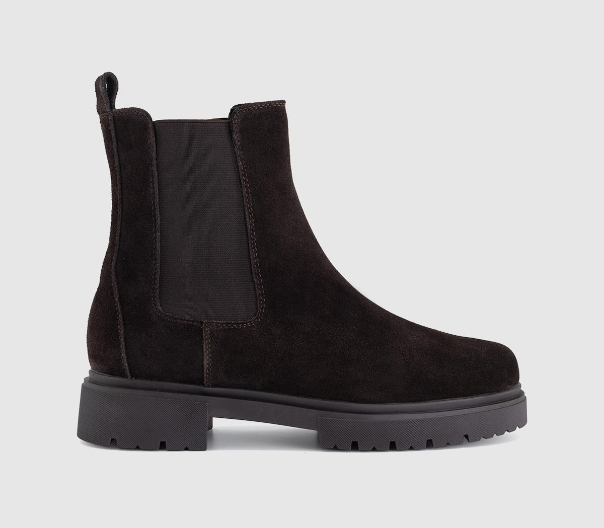 OFFICEAmalfi Chunky Chelsea Ankle BootsBrown Suede