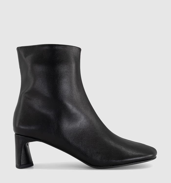 OFFICE Aspen Round Toe Ankle Boots Black