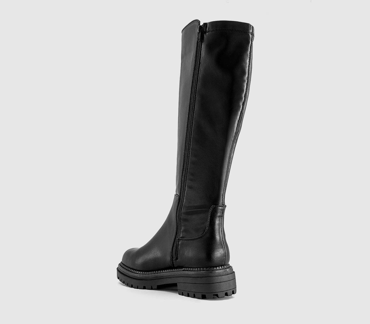 OFFICEKoko Stretch Back Knee High BootsBlack
