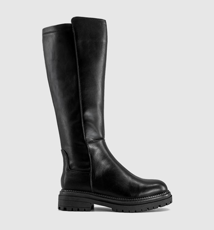 OFFICE Koko Stretch Back Knee High Boots Black