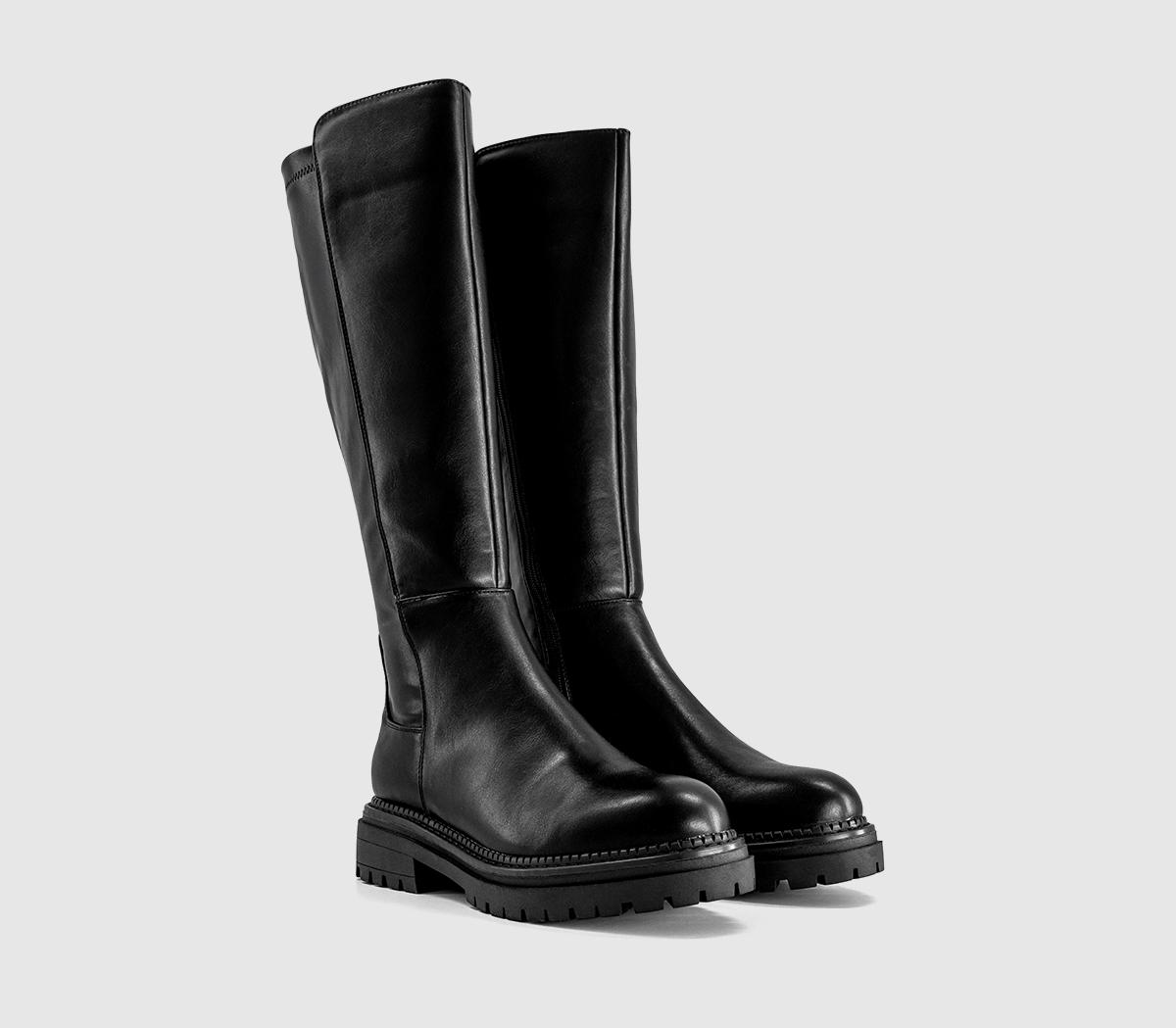 OFFICEKoko Stretch Back Knee High BootsBlack