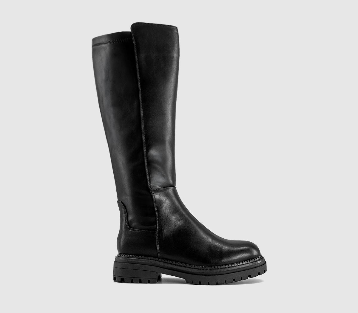 OFFICEKoko Stretch Back Knee High BootsBlack