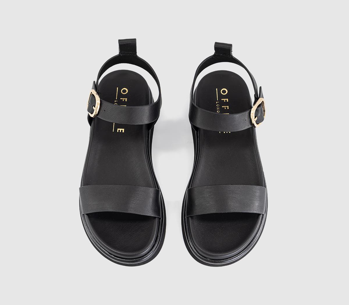 OFFICESorrel Two Part Footbed SandalsBlack
