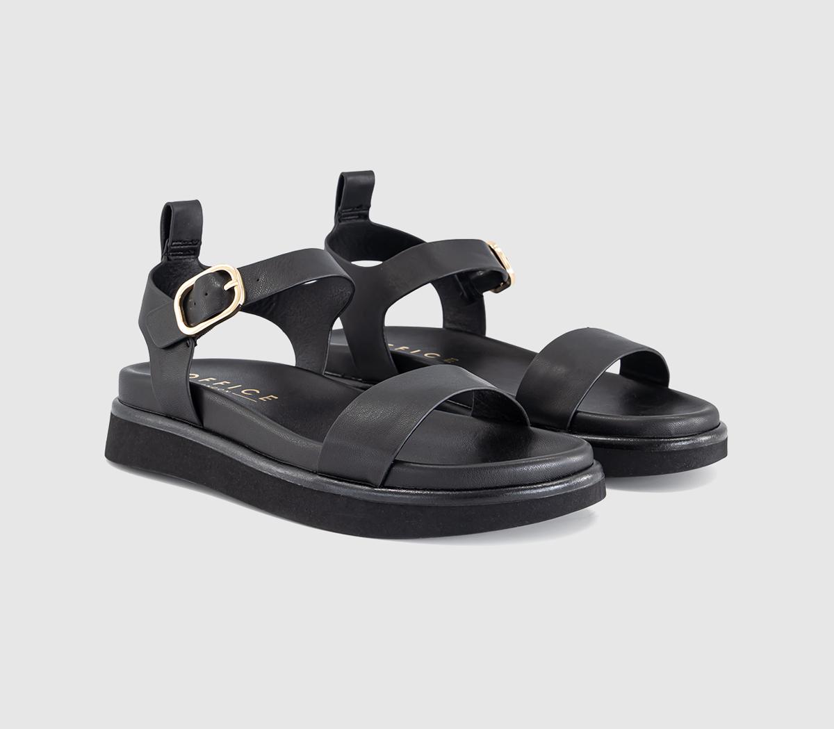 OFFICESorrel Two Part Footbed SandalsBlack