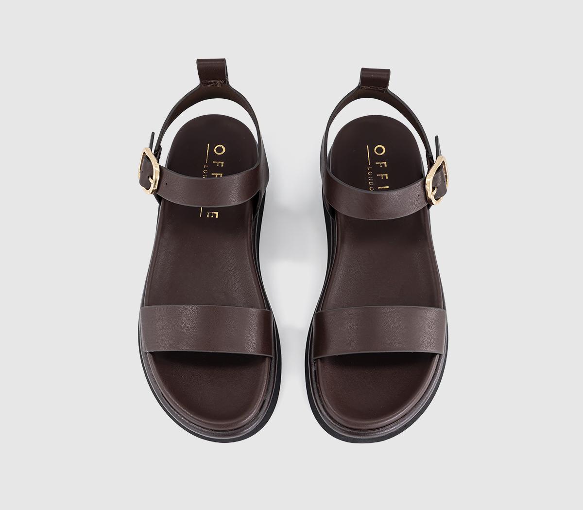 OFFICESorrel Two Part Footbed SandalsBrown
