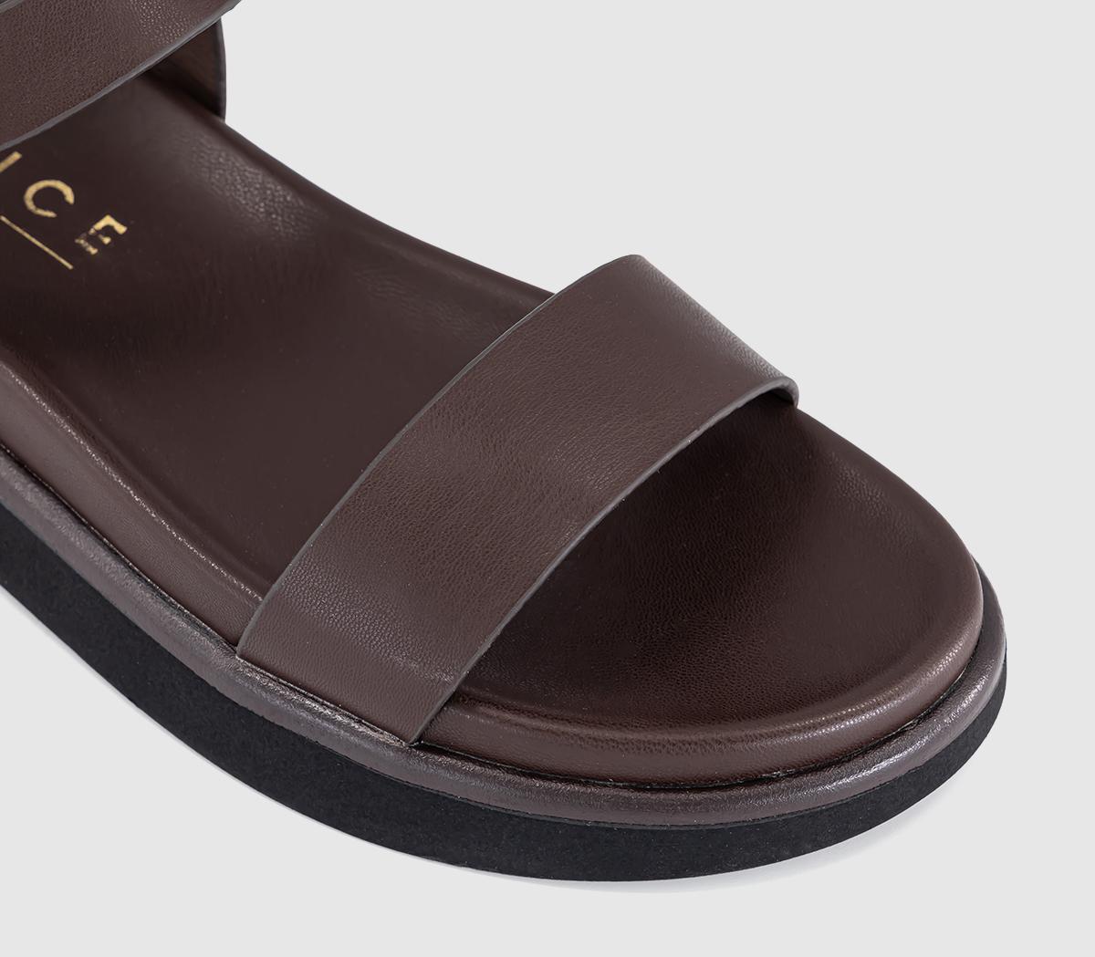 OFFICESorrel Two Part Footbed SandalsBrown