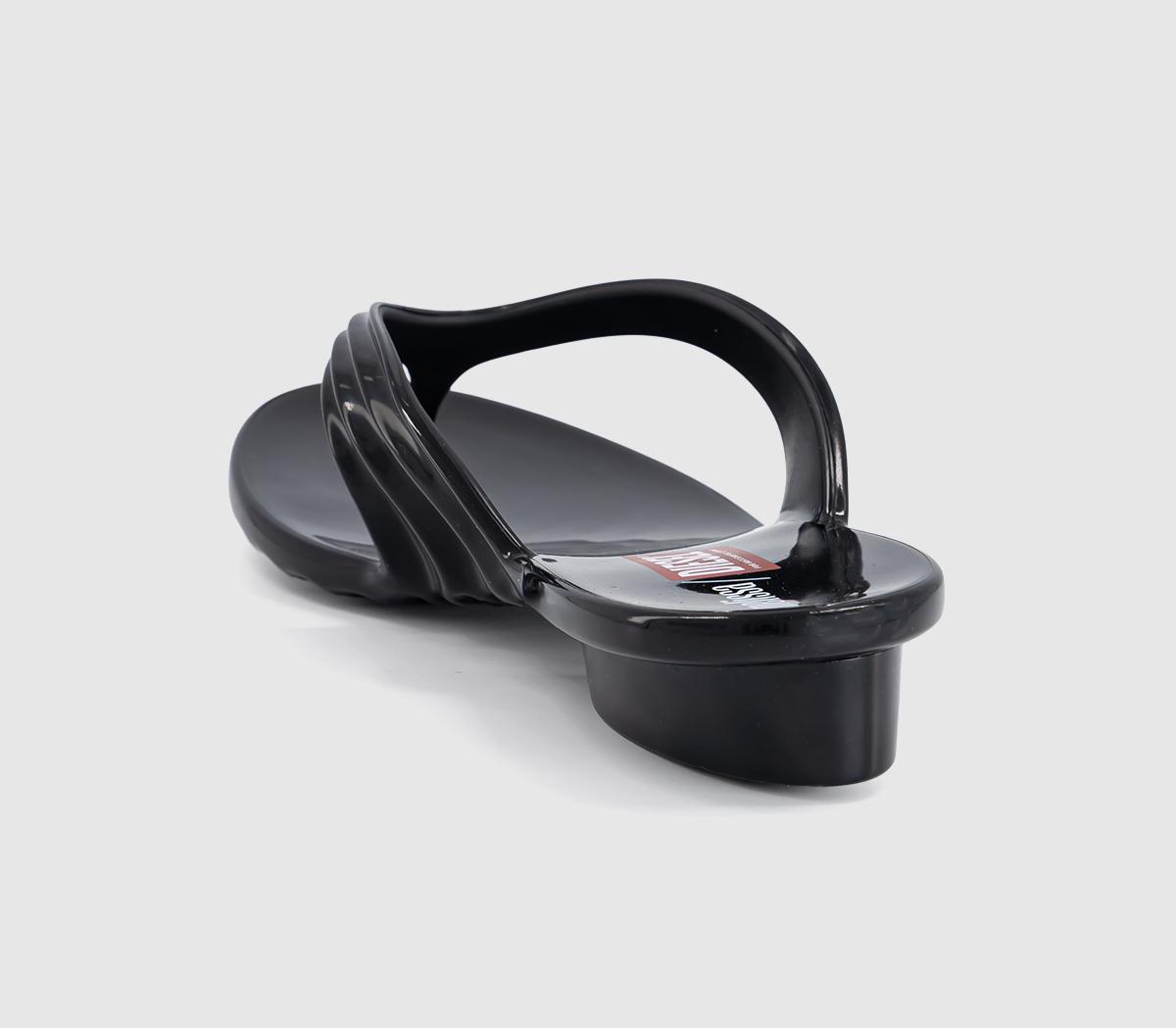 MelissaMelissa X Diesel Quantum Thong SandalsBlack