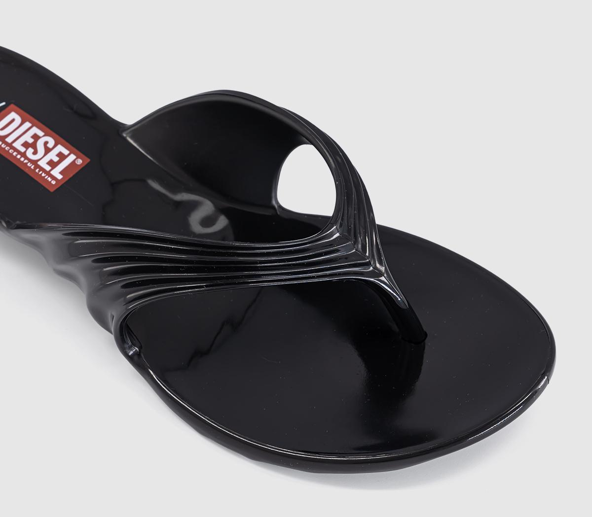 MelissaMelissa X Diesel Quantum Thong SandalsBlack