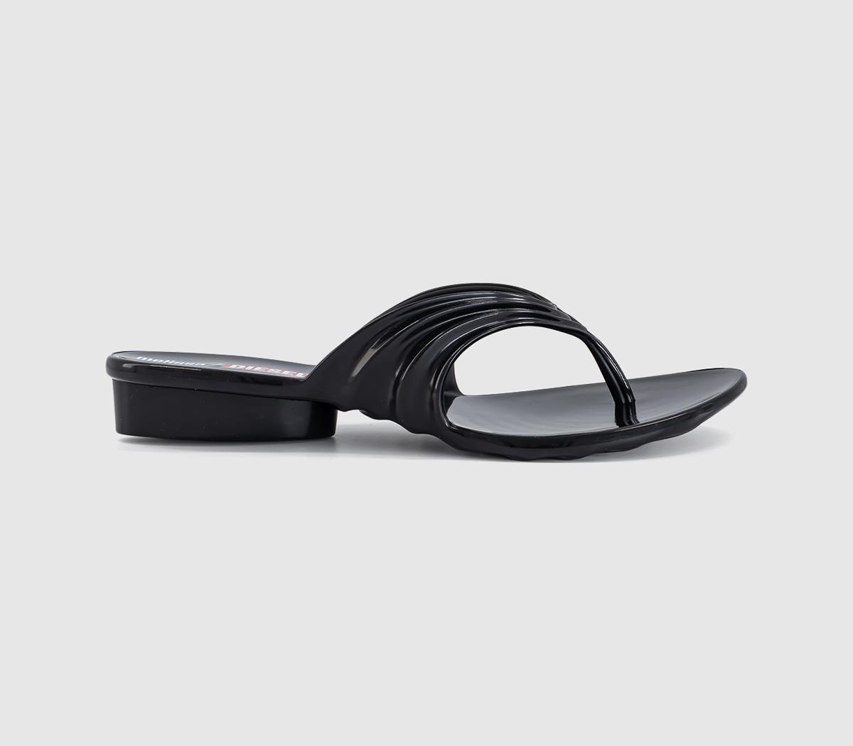 MelissaMelissa X Diesel Quantum Thong SandalsBlack