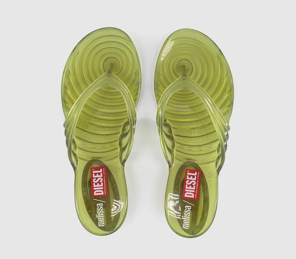 MelissaMelissa X Diesel Quantum Thong SandalsTransparent Yellow