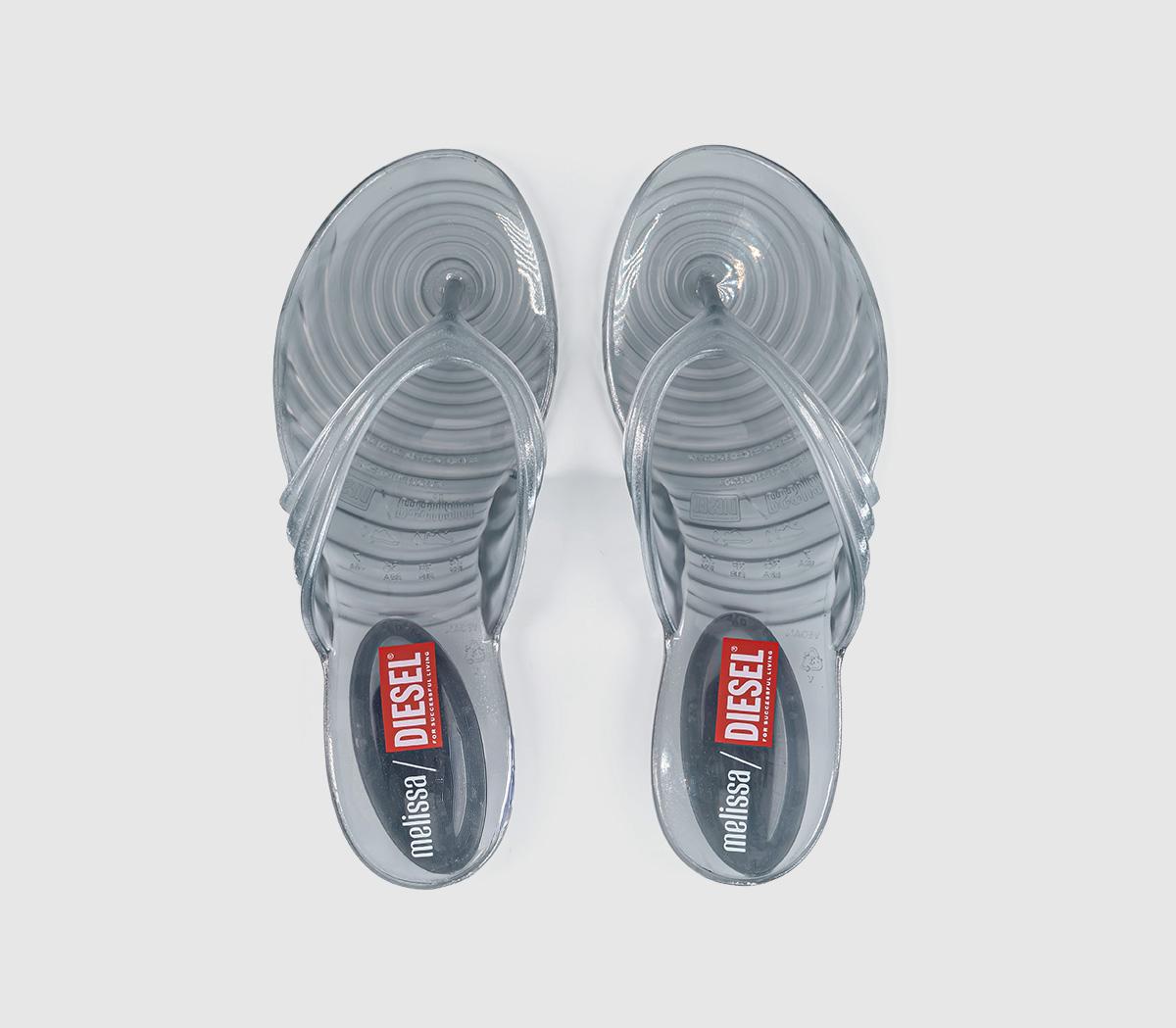 MelissaMelissa X Diesel Quantum Thong SandalsTransparent