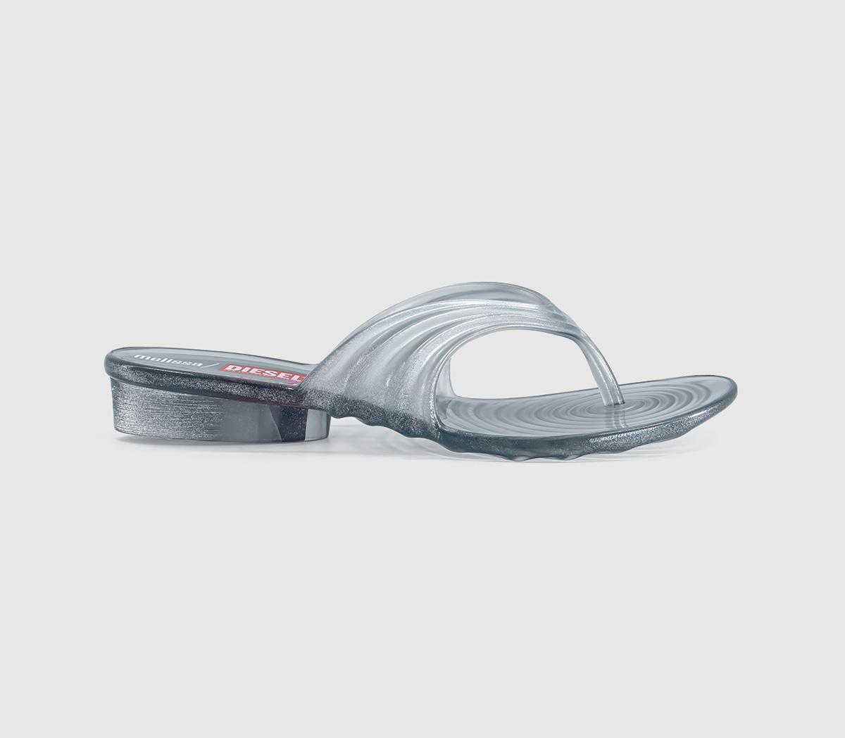 MelissaMelissa X Diesel Quantum Thong SandalsTransparent