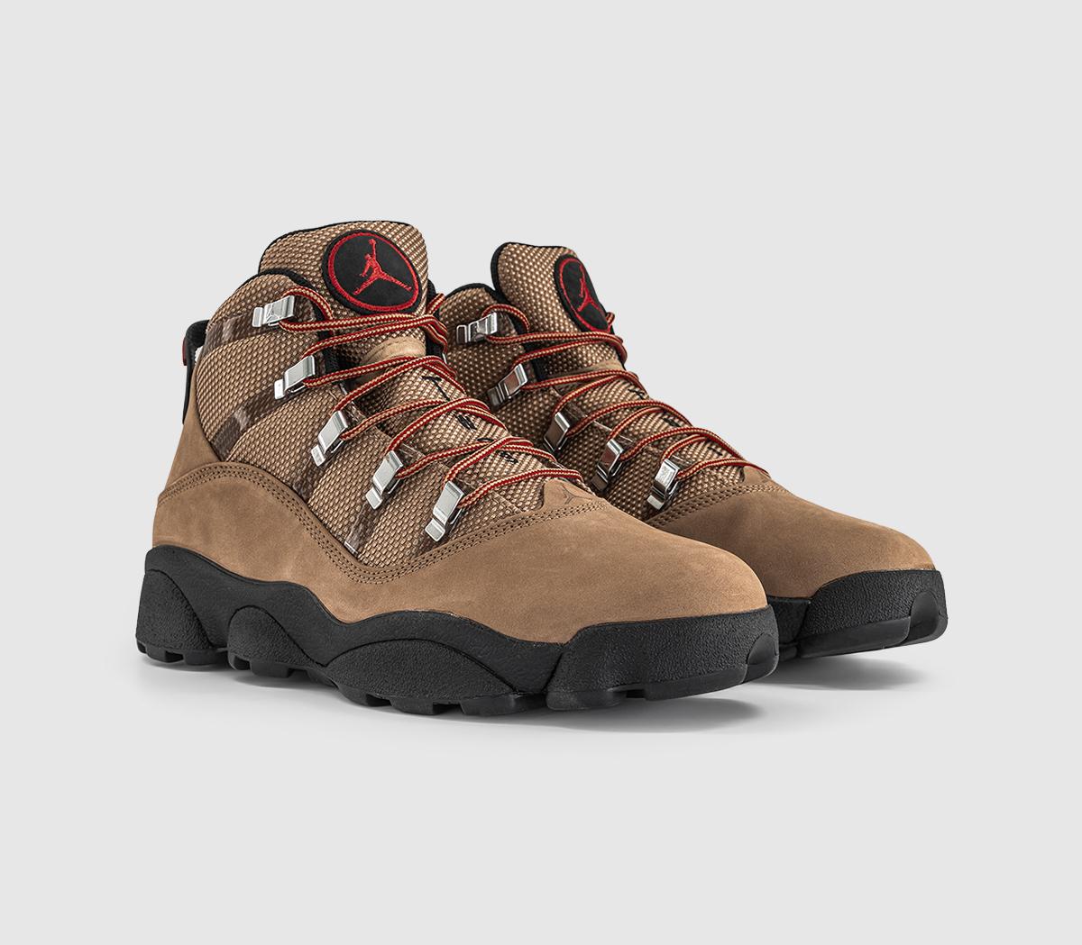 Jordan6 Rings Winterized TrainersRocky Tan Black Varsity Red