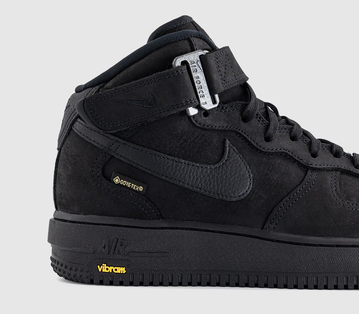 NikeAir Force 1 Mid Gtx TrainersBlack Black Smoke Grey